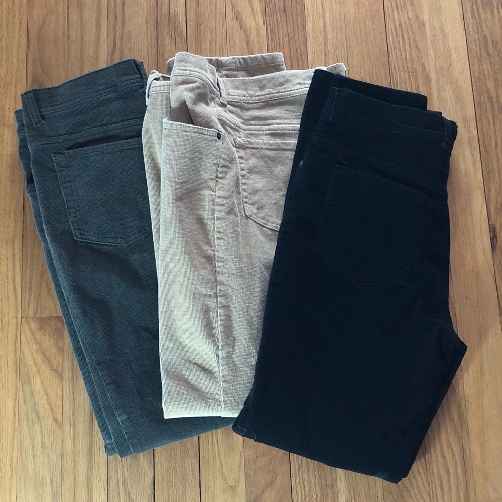 3 Pairs Gloria Vanderbilt Corduroy Jean Pants